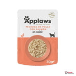 Applaws pollo con salmón en caldo 70 g