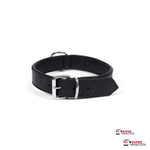 Collar de cuero negro