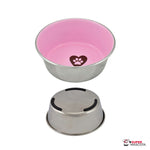 Comedero acero Pink love