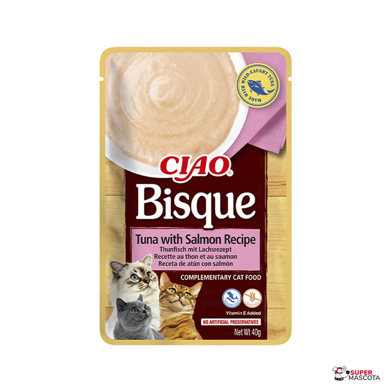 Ciao Bisque Atún con salmón 40 g
