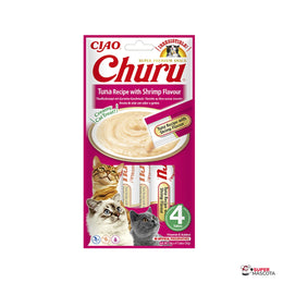 Churu atún con gambas 4 x 14 g