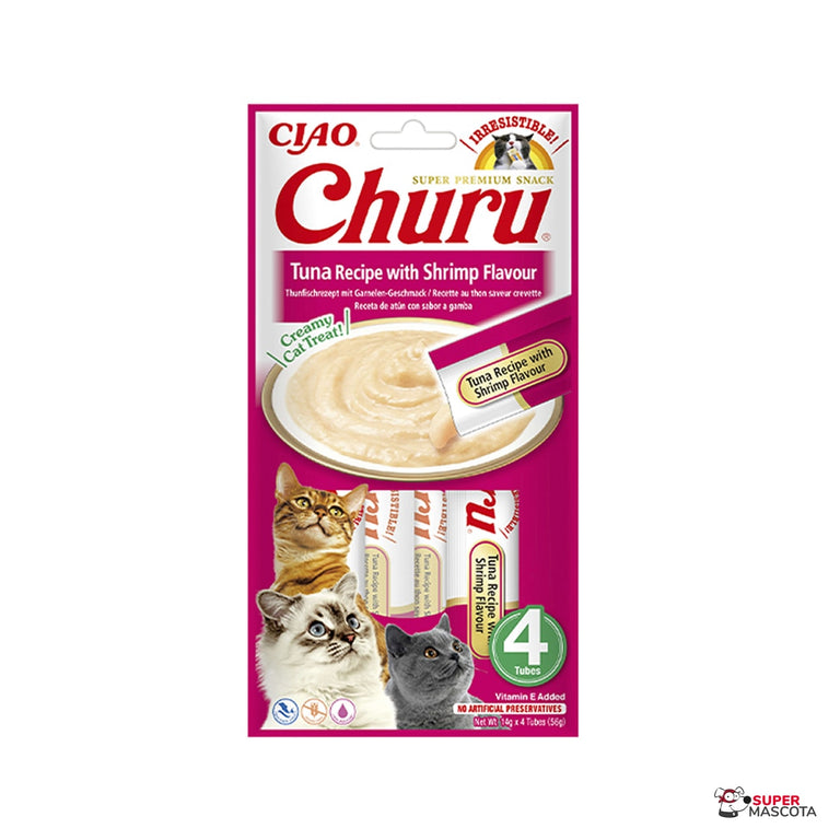 Churu atún con gambas 4 x 14 g