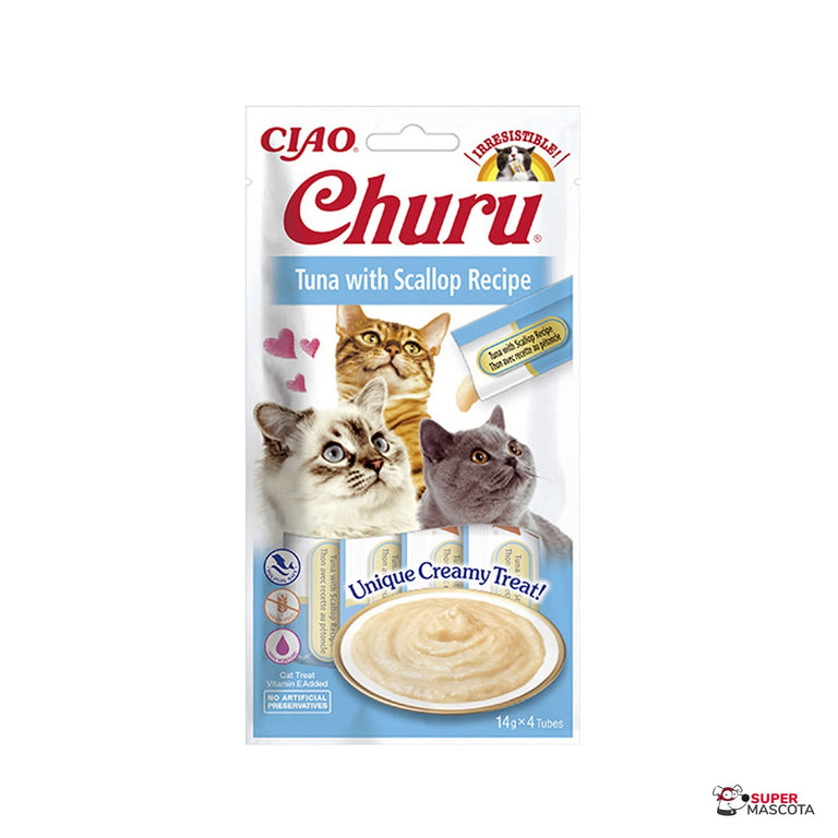 Churu atún con vieira 4 x 14 g