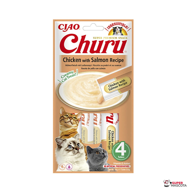Churu pollo con salmón 4 x 14 g