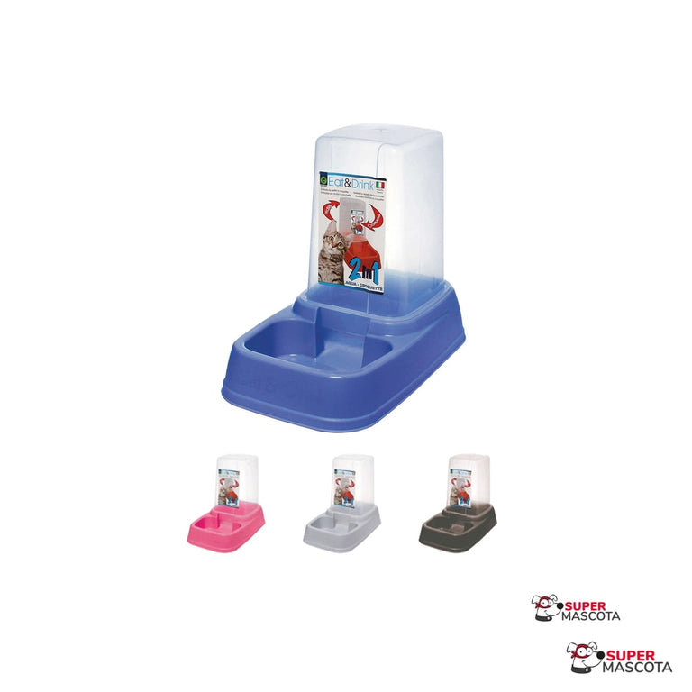 Tolva 2 en 1 comida/agua 3,7 L