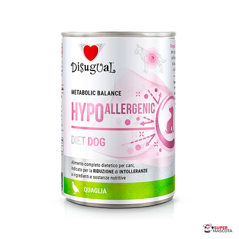 Disugual Hypoallergenic codorniz 6 x 400 g