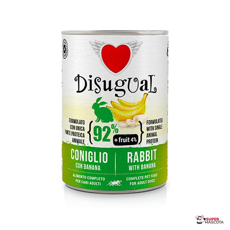 Disugual conejo con platano 6 x 400 g