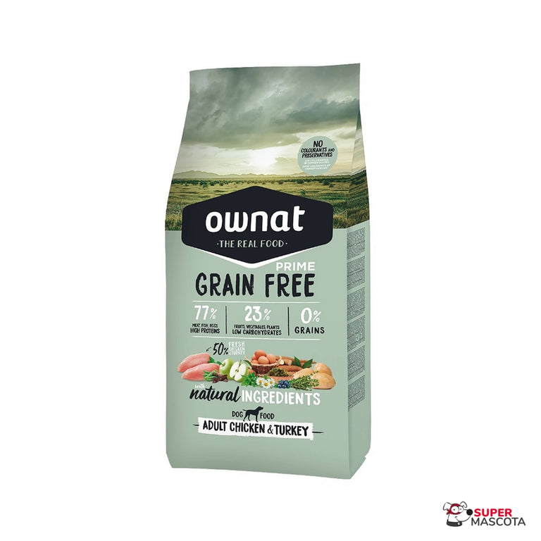 Ownat Prime adulto pollo y pavo 12 kg