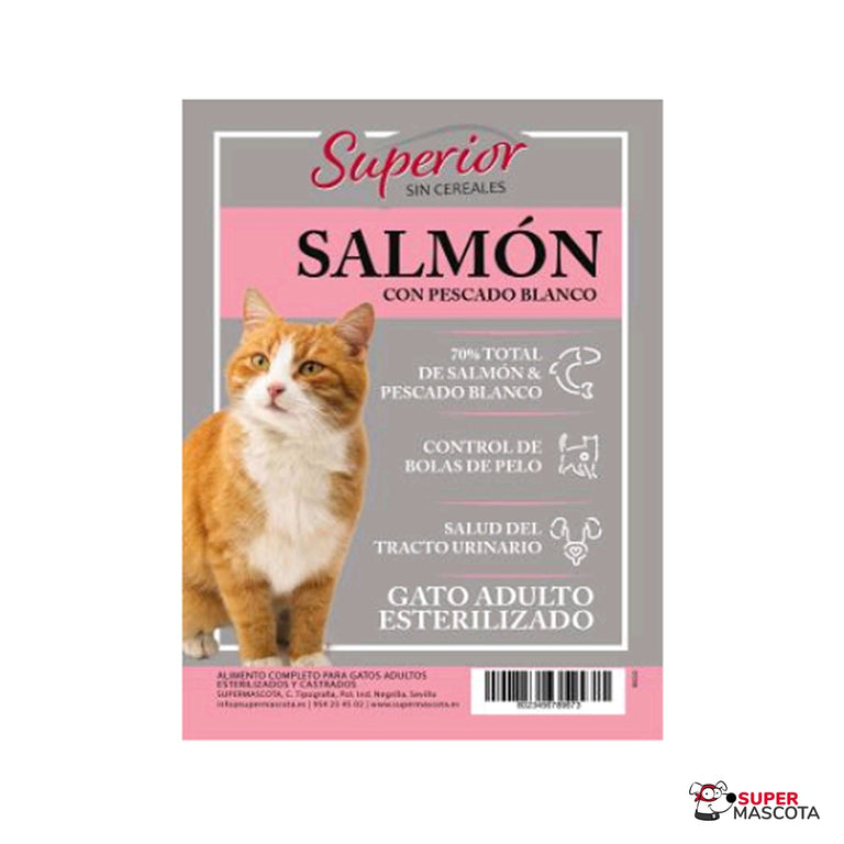 Superior Esterilizado Salmón y pescado blanco