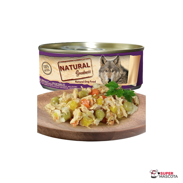 Natural Greatness lata Pechuga con verduras 156 g