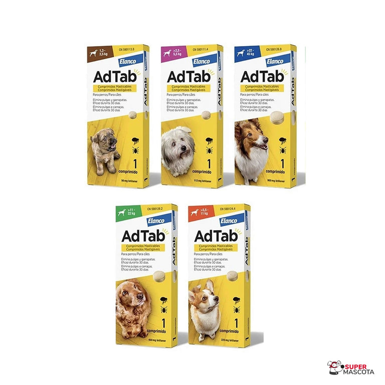 3 x AdTab antiparásito masticable