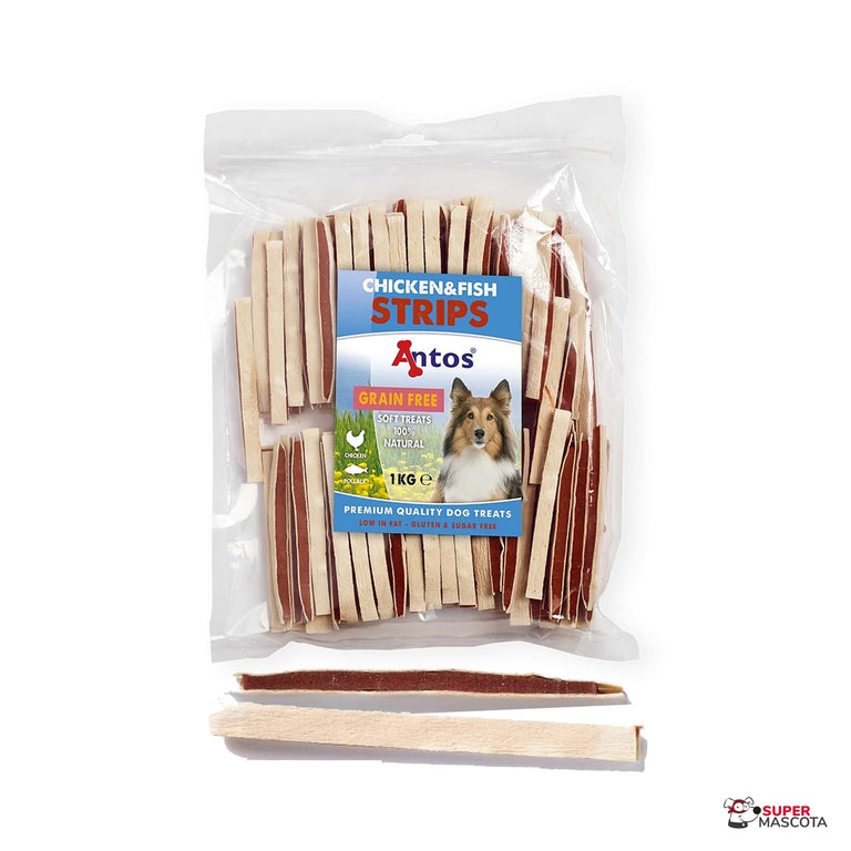Antos Strips de pollo y pescado 1 kg
