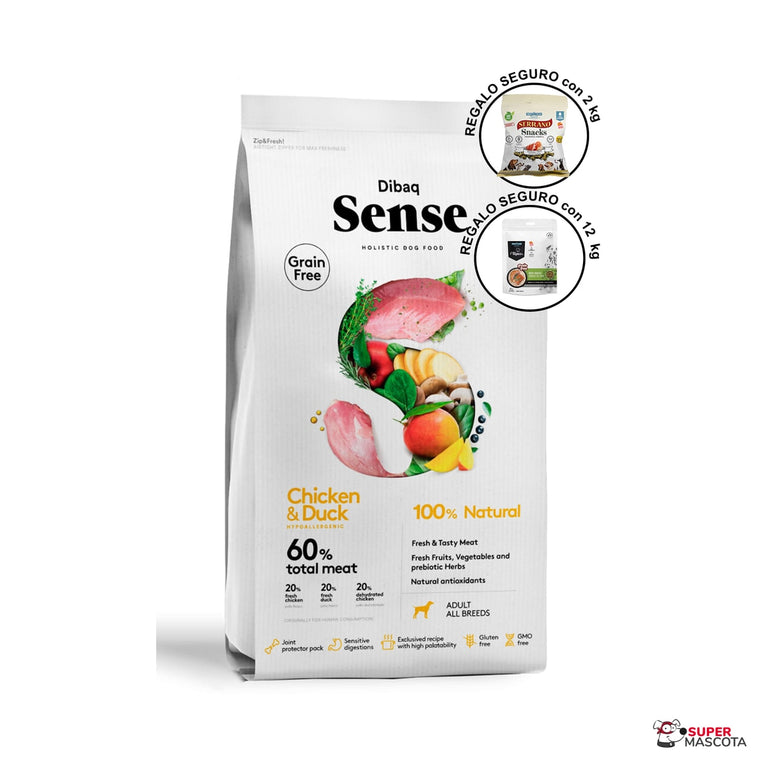 Dibaq Sense Grain Free Pollo y Pato adulto
