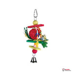 Juguete con maderas y bolas de colores 22 cm