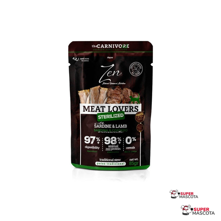 Zen Meat Lovers Sterilised sardina y cordero 85 g