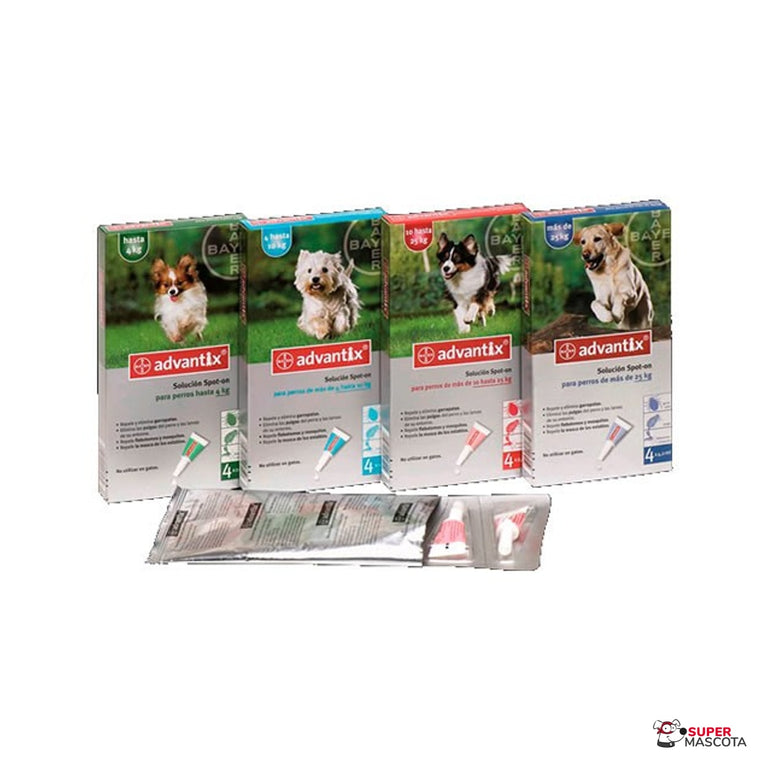 4 Pipetas antiparásitos Advantix