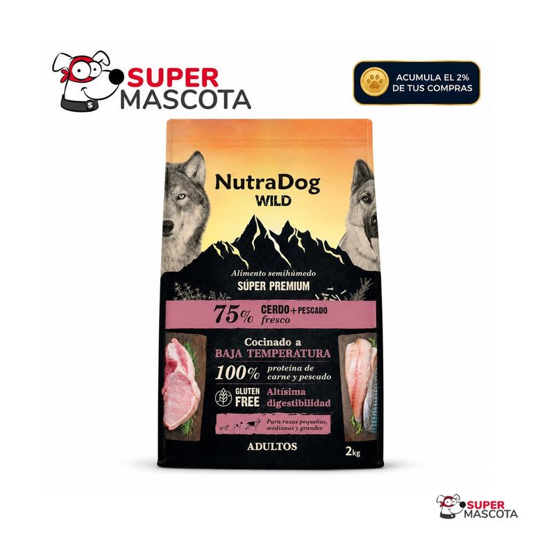 Nutradog Wild 75% cerdo y pescado