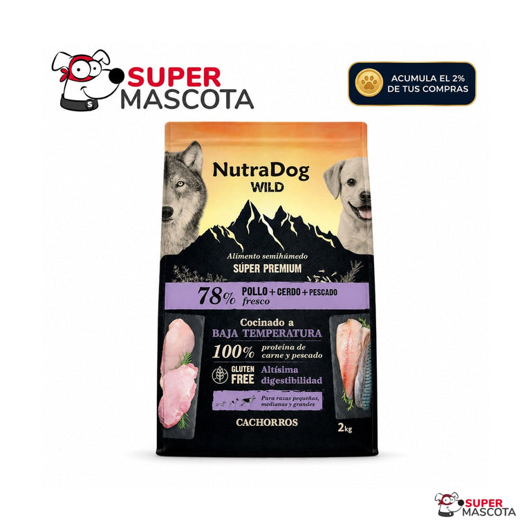 Nutradog Wild Cachorros 78% carnes