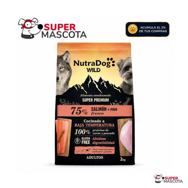 Nutradog Wild 75% salmón y pavo