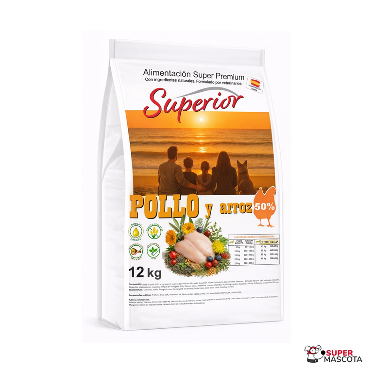 Superior adulto pollo 12 kg