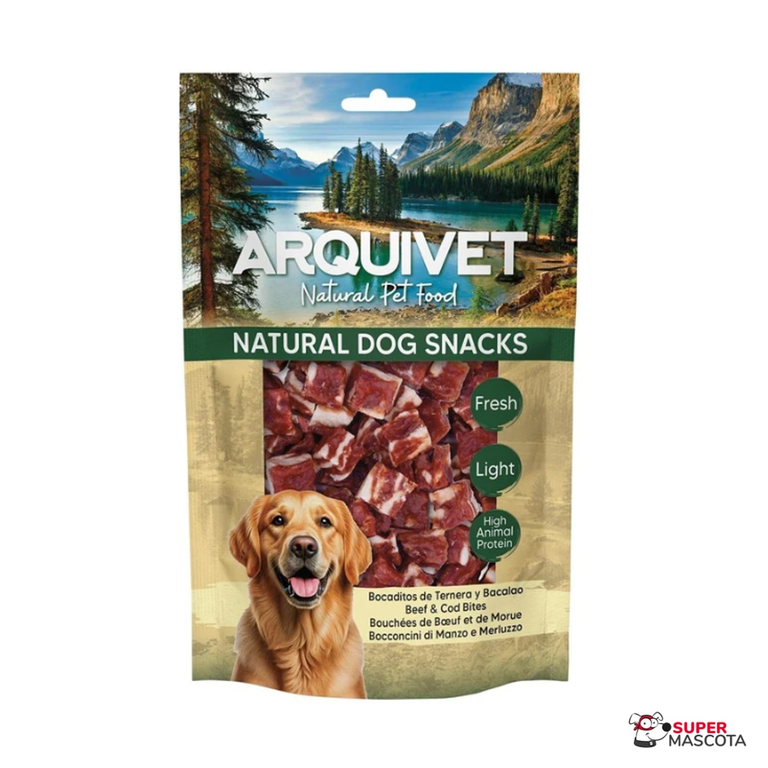 Arquivet Bocaditos de Ternera y Bacalao para Perros