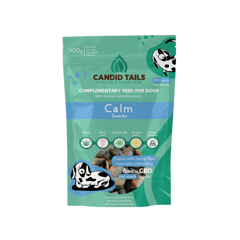 Snacks Calm+ con CBD natural perros