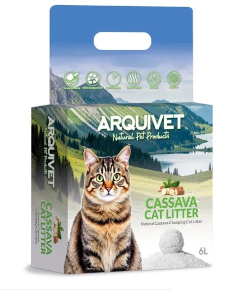 Arquivet Cassava Cat Litter - Arena aglomerante para gatos