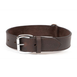 Collar de cuero marrón