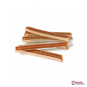 Tiras de pollo y pescado del snack natural para perros