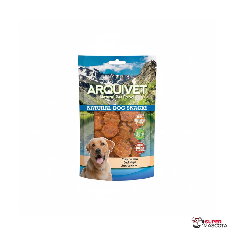 Envase de Arquivet Chips de Pato para perros