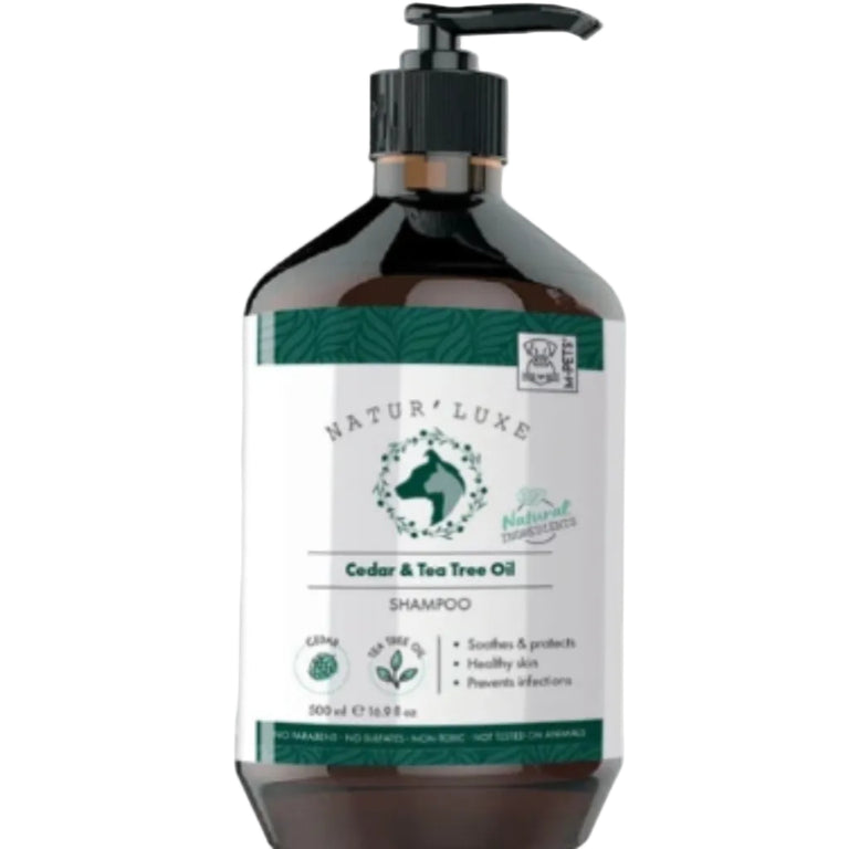 NaturLuxe  champú de cedro y aceite árbol de té 500 ml