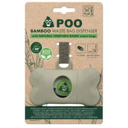 Dispensador Bambú de bolsas para caca
