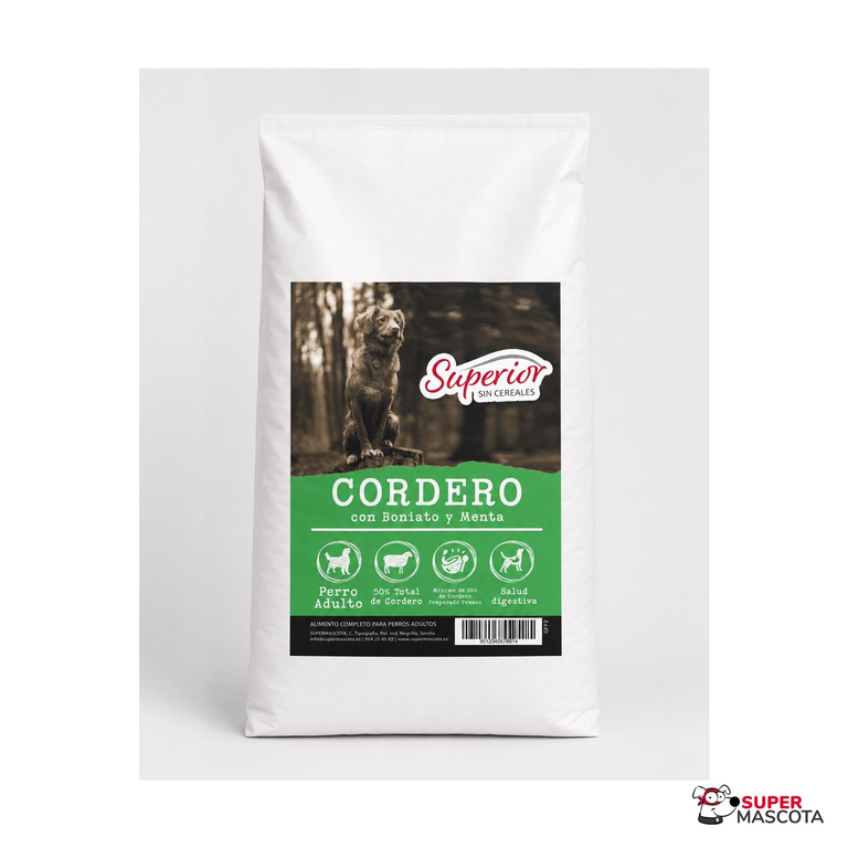 Superior adulto cordero sin cereales