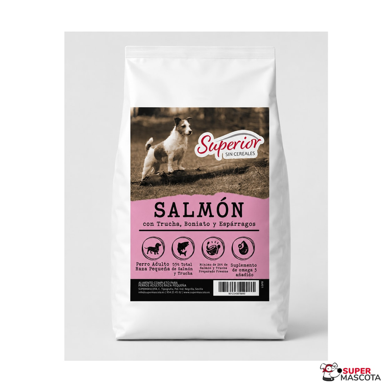 Superior salmón adulto raza pequeña
