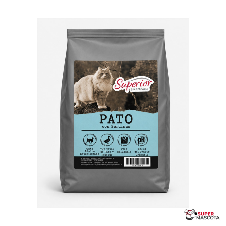 Superior Esterilizado Pato con Sardinas