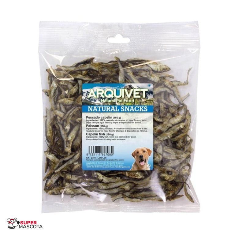 Arquivet Pescado Capelín deshidratado 150 g para perros